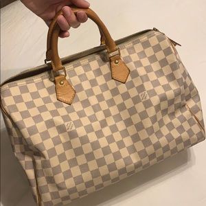 Louis Vuitton Speedy 35 Azur Damier